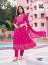 Shreya By Blue Hills Rayon Printed Embroidery Anarkali Kurti With Bottom Dupatta Wholesale Market In Surat